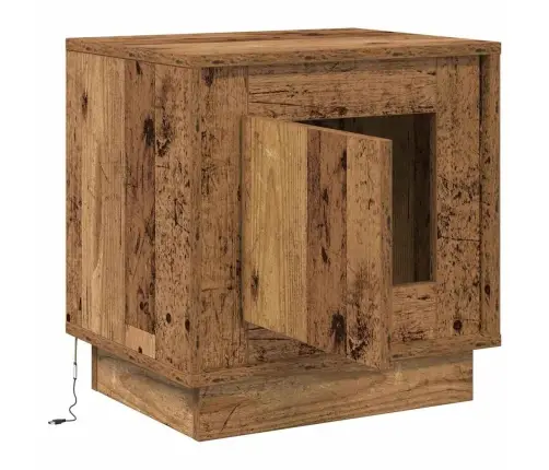 Nakts Skapītis Ar 2 Pcs Vecs Koks 44 X 34.5 X 45 Cm Vidaxl