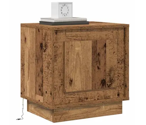 Nakts Skapītis Ar 2 Pcs Vecs Koks 44 X 34.5 X 45 Cm Vidaxl