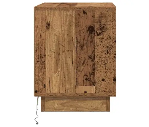 Nakts Skapītis Ar 2 Pcs Vecs Koks 44 X 34.5 X 45 Cm Vidaxl