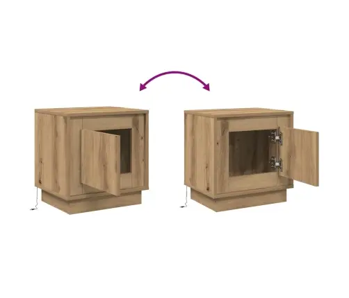 Nakts Skapītis Ar Artisānā Ozols 44 X 34.5 X 45 Cm Vidaxl