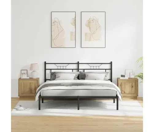 Šalia Lovos Spintelė Su 2 Pcs Artisano Ąžuolo 44 X 34,5 X 45 Cm Šalia Lovos Spintelė Su 2 Pcs Artisano Ąžuolo 44 X 34,5 X 45 Cm