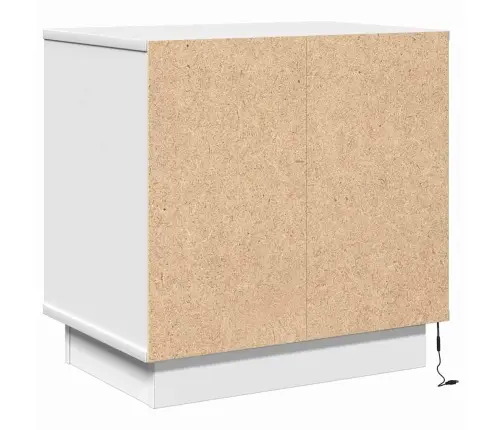 Nakts Skapītis 2 Pcs Balts 50 X 34.5 X 50 Cm. Inženierijas Koks Vidaxl