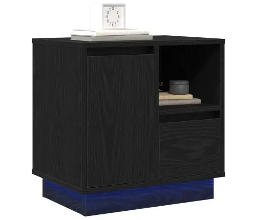 Öölambi Kapp Sahtliga 2 Pcs Must 50 X 34.5 X 50 Cm Tehispuit