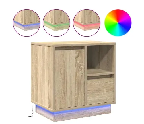 Öölambi Kapp Sahtliga Sonoma Tamm 50 X 34,5 X 50 Cm Tehispuit