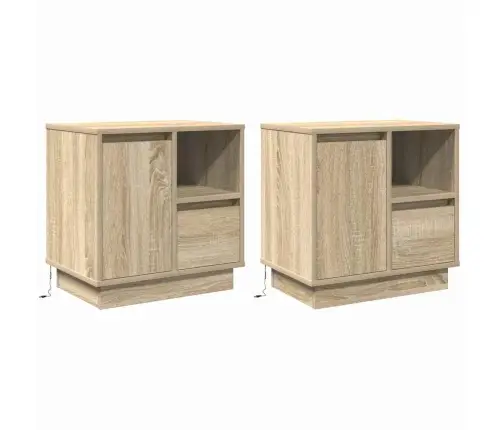 Nakts Skapītis Ar 2 Pcs Sonomas Ozola 50 X 34.5 X 50 Cm. Vidaxl Nakts Skapītis Ar 2 Pcs Sonomas Ozola 50 X 34.5 X 50 Cm. Vidaxl