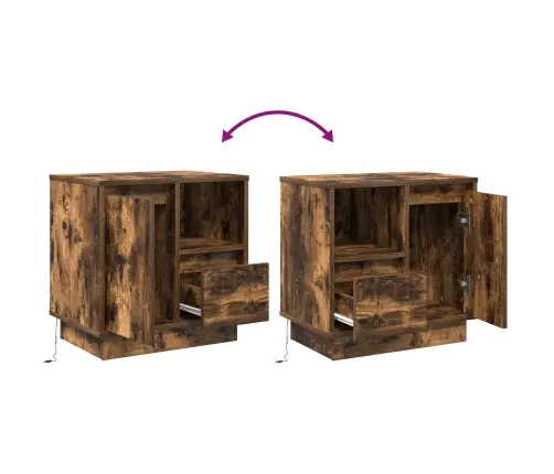 Öölambi Kapp Suitsetatud Tamm 50 X 34,5 X 50 Cm Tehispuit