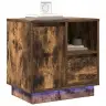 Nakts Skapītis Ar 2 Pcs Dūmakaina Ozolkoka 50 X 34.5 X 50 Cm. Vidaxl
