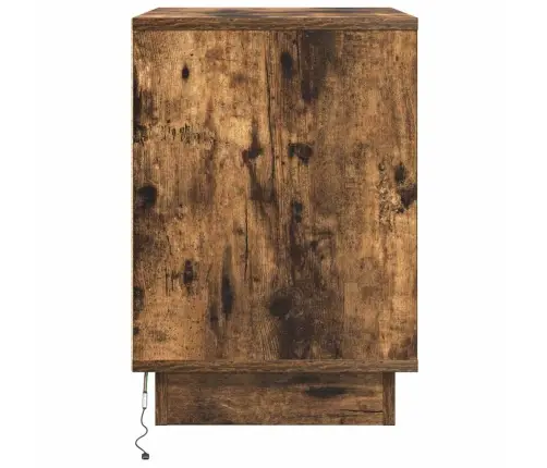 Nakts Skapītis Ar 2 Pcs Dūmakaina Ozolkoka 50 X 34.5 X 50 Cm. Vidaxl
