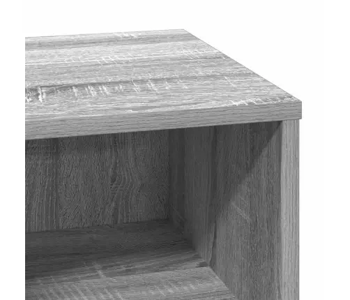 Nakts Skapītis Ar Pelēka 50 X 34.5 X 50 Cm. Inženierijas Koks Vidaxl