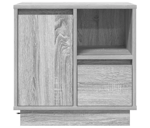Nakts Skapītis Ar Pelēka 50 X 34.5 X 50 Cm. Inženierijas Koks Vidaxl