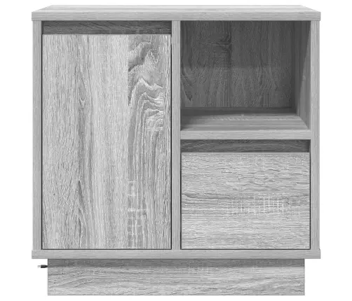 Nakts Skapītis Ar Atvilktni Ar 2 Pcs Pelēka 50 X 34.5 X 50 Cm. Vidaxl