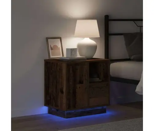 Nakts Skapītis Ar Atvilktni 2 Pcs Vecs Koks 50 X 34.5 X 50 Cm. Vidaxl