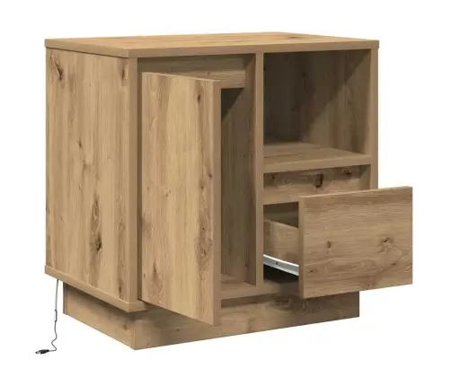 Šalia Lovos Spintelė Su Artisano Ąžuolo 50 X 34.5 X 50 Cm