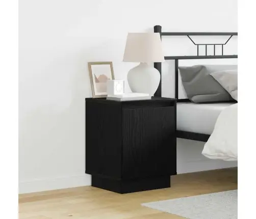 Öölambi Kapp Koos 2 Pcs Must 39 X 34.5 X 50 Cm Tehispuit