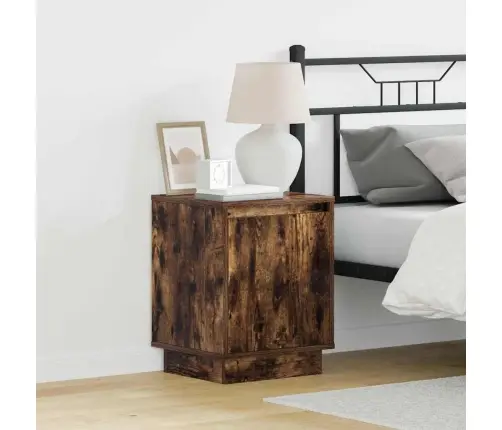 Nakts Skapītis Ar 2 Pcs Dūmaka Ozols 39 X 34.5 X 50 Cm Vidaxl