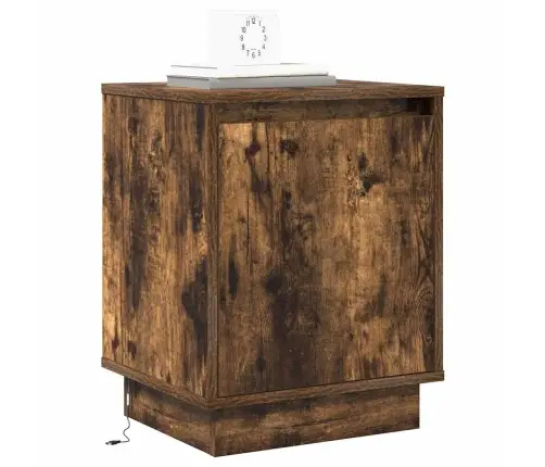 Nakts Skapītis Ar 2 Pcs Dūmaka Ozols 39 X 34.5 X 50 Cm Vidaxl