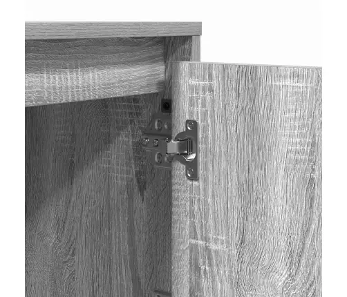 Nakts Skapītis 2 Pcs Pelēka 39 X 34.5 X 50 Cm Inženierijas Koks Vidaxl