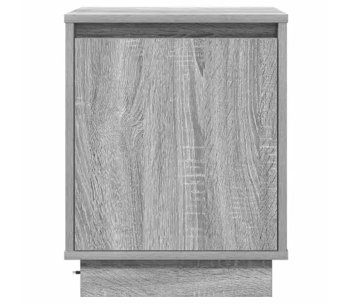 Nakts Skapītis 2 Pcs Pelēka 39 X 34.5 X 50 Cm Inženierijas Koks Vidaxl