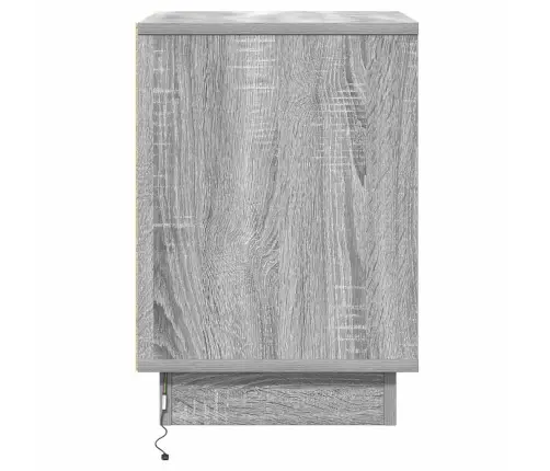 Nakts Skapītis 2 Pcs Pelēka 39 X 34.5 X 50 Cm Inženierijas Koks Vidaxl