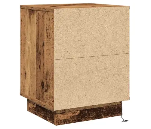 Nakts Skapītis Ar Vecs Koks 39 X 34.5 X 50 Cm Inženierijas Koks Vidaxl