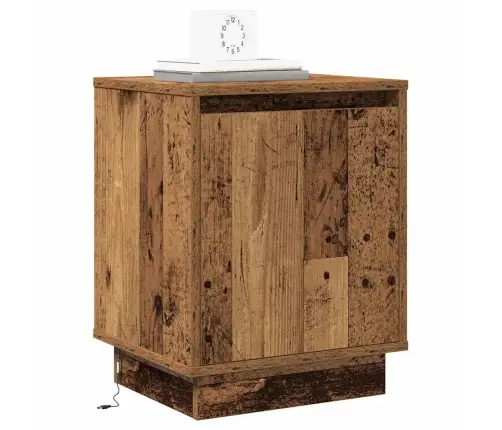 Nakts Skapītis Ar Vecs Koks 39 X 34.5 X 50 Cm Inženierijas Koks Vidaxl