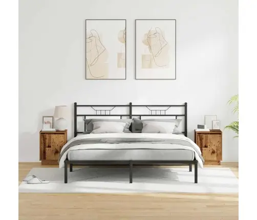 Nakts Skapītis Ar 2 Pcs Vecs Koks 39 X 34.5 X 50 Cm Vidaxl