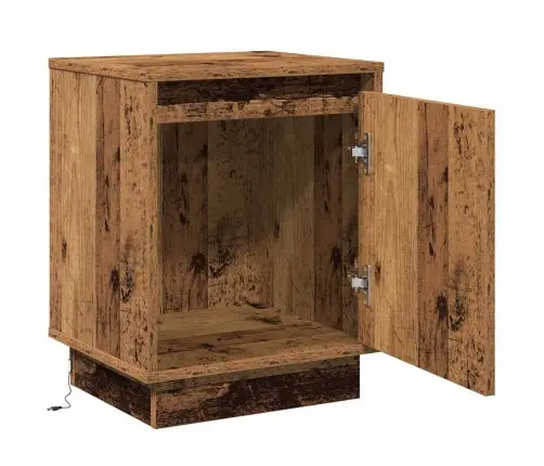 Nakts Skapītis Ar 2 Pcs Vecs Koks 39 X 34.5 X 50 Cm Vidaxl