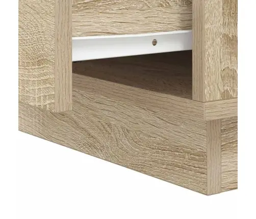 Öölambi Kapp Koos 2 Pcs Sonoma Tamm 39 X 34.5 X 50 Cm Tehispuit