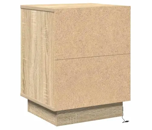 Öölambi Kapp Koos 2 Pcs Sonoma Tamm 39 X 34.5 X 50 Cm Tehispuit