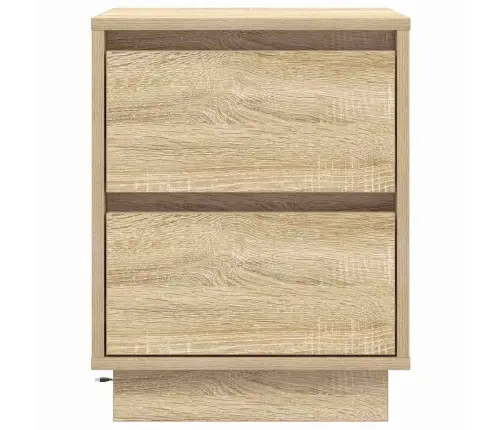 Öölambi Kapp Koos 2 Pcs Sonoma Tamm 39 X 34.5 X 50 Cm Tehispuit