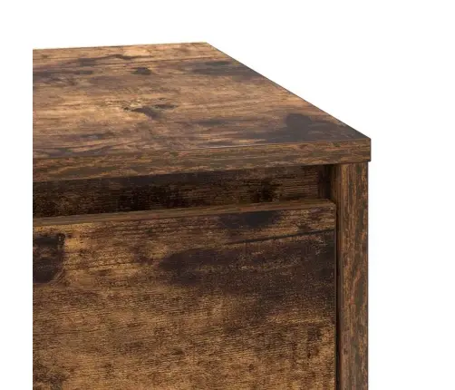 Nakts Skapītis Dūmaka Ozols 39 X 34.5 X 50 Cm Inženierijas Koks Vidaxl