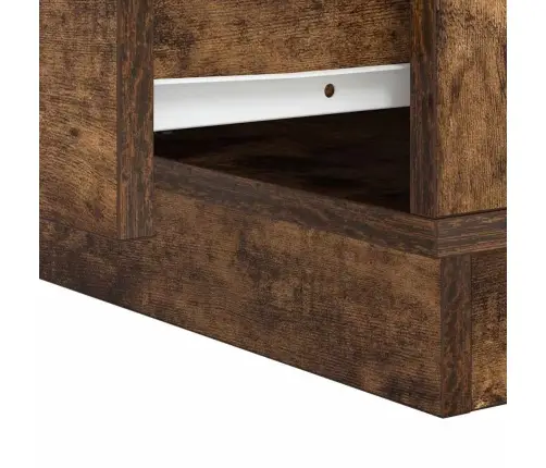 Nakts Skapītis Dūmaka Ozols 39 X 34.5 X 50 Cm Inženierijas Koks Vidaxl