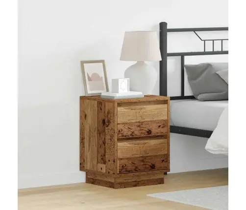 Nakts Skapītis Ar Atvilktni 2 Pcs Vecs Koks 39 X 34.5 X 50 Cm Vidaxl