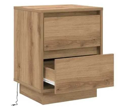 Nakts Skapītis Ar Atvilktni Ar Artisānā Ozols 39 X 34.5 X 50 Cm Vidaxl