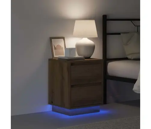 Nakts Skapītis Ar 2 Pcs Amatnieku Ozola 39 X 34.5 X 50 Cm Vidaxl