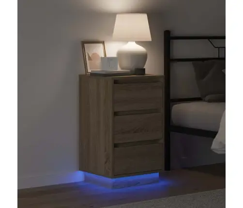 Nakts Skapītis Ar Atvilktni Ar Sonomas Ozola 39 X 34.5 X 65 Cm Vidaxl