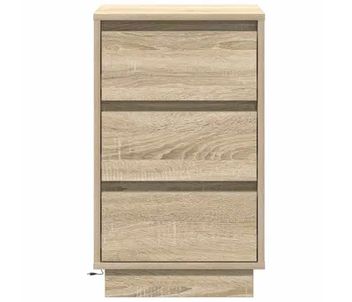 Nakts Skapītis Ar Atvilktni Ar Sonomas Ozola 39 X 34.5 X 65 Cm Vidaxl