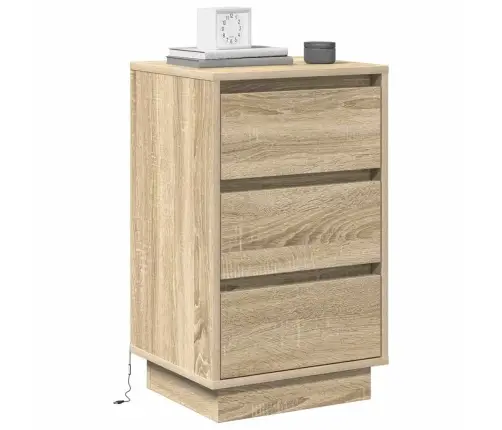 Nakts Skapītis Ar Atvilktni Ar Sonomas Ozola 39 X 34.5 X 65 Cm Vidaxl