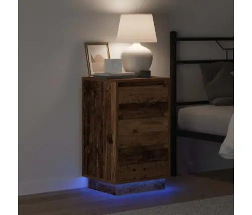 Nakts Skapītis Ar Vecs Koks 39 X 34.5 X 65 Cm Inženierijas Koks Vidaxl