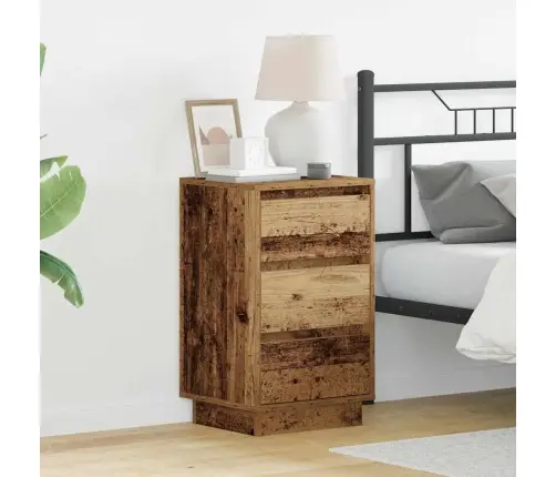 Nakts Skapītis Ar Vecs Koks 39 X 34.5 X 65 Cm Inženierijas Koks Vidaxl