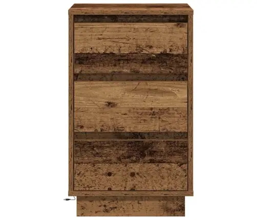 Nakts Skapītis Ar Vecs Koks 39 X 34.5 X 65 Cm Inženierijas Koks Vidaxl