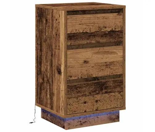 Nakts Skapītis Ar Vecs Koks 39 X 34.5 X 65 Cm Inženierijas Koks Vidaxl