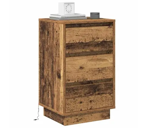 Nakts Skapītis Ar Vecs Koks 39 X 34.5 X 65 Cm Inženierijas Koks Vidaxl