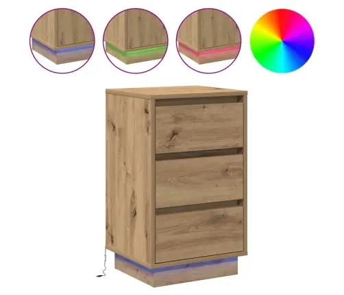 Nakts Skapītis Ar Atvilktni Amatnieku Ozola 39 X 34.5 X 65 Cm Vidaxl