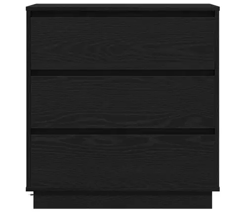 Šalia Lovos Spintelė Juoda 71 X 34.5 X 75 Cm Apdirbta Mediena