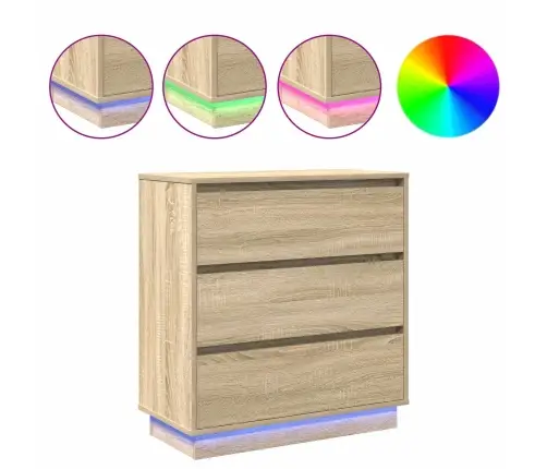 Šalia Lovos Spintelė Sonoma Ąžuolas 71 X 34,5 X 75 Cm