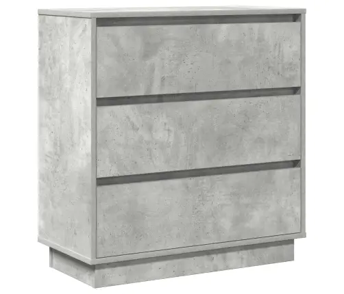 Šalia Lovos Spintelė Su Stalčių Betono Pilka 71 X 34,5 X 75 Cm