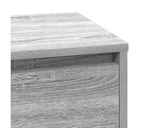 Nakts Skapītis Ar Pelēka 71 X 34.5 X 75 Cm Inženierijas Koks Vidaxl