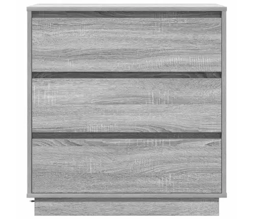 Nakts Skapītis Ar Pelēka 71 X 34.5 X 75 Cm Inženierijas Koks Vidaxl