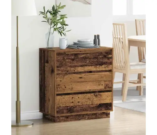 Nakts Skapītis Ar Vecs Koks 71 X 34.5 X 75 Cm Inženierijas Koks Vidaxl